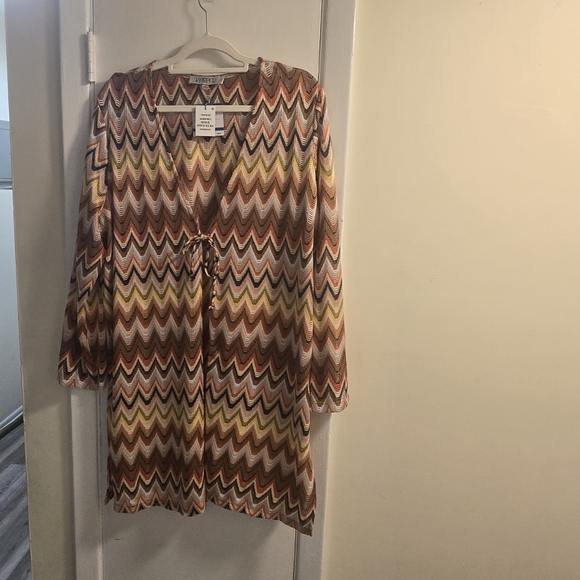 Kasper Knit  Front Tie Cardigan Size XL NWT - Picture 2 of 12